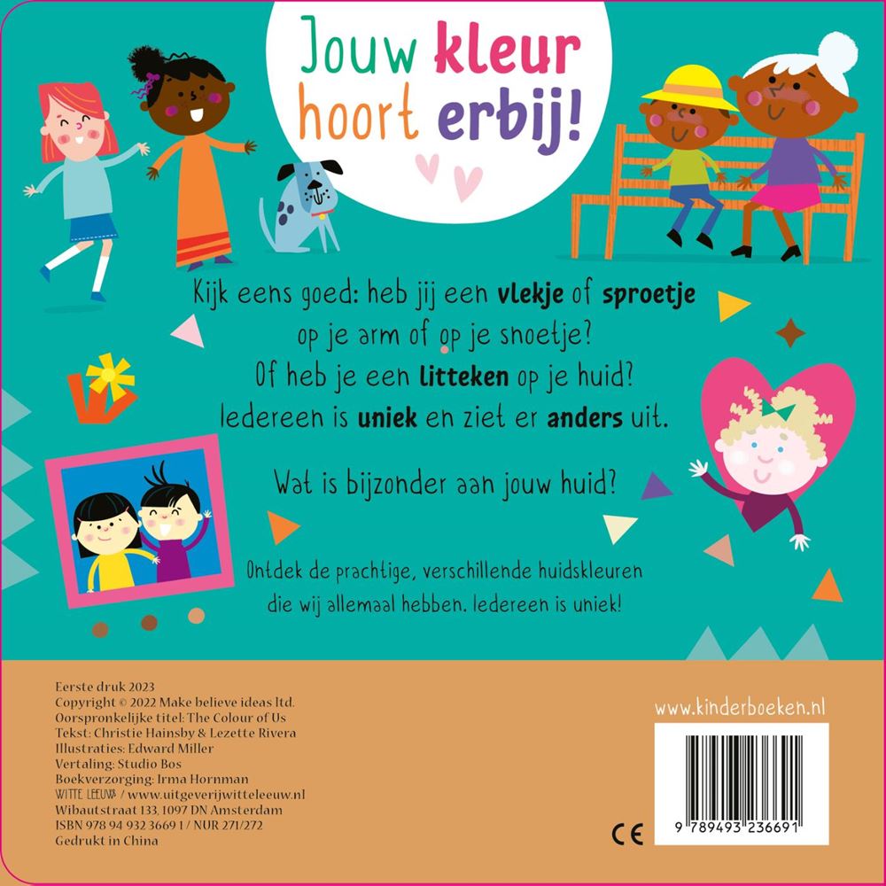Tu color es parte de ello. libro de tablero. 3+