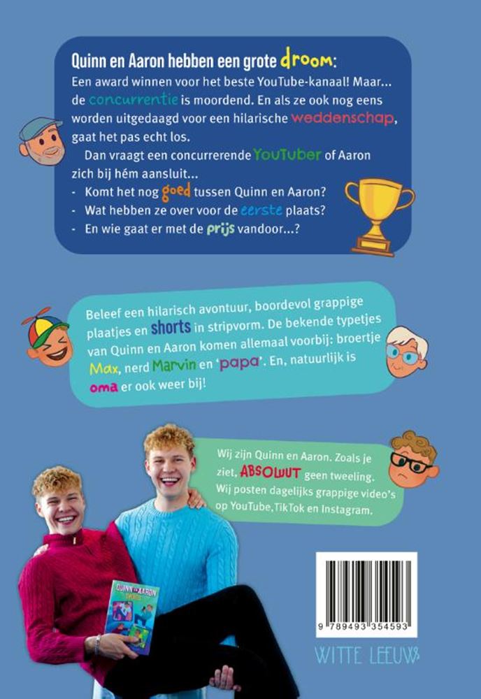 Libro de cuentos: cortos de quinn y aaron 9+