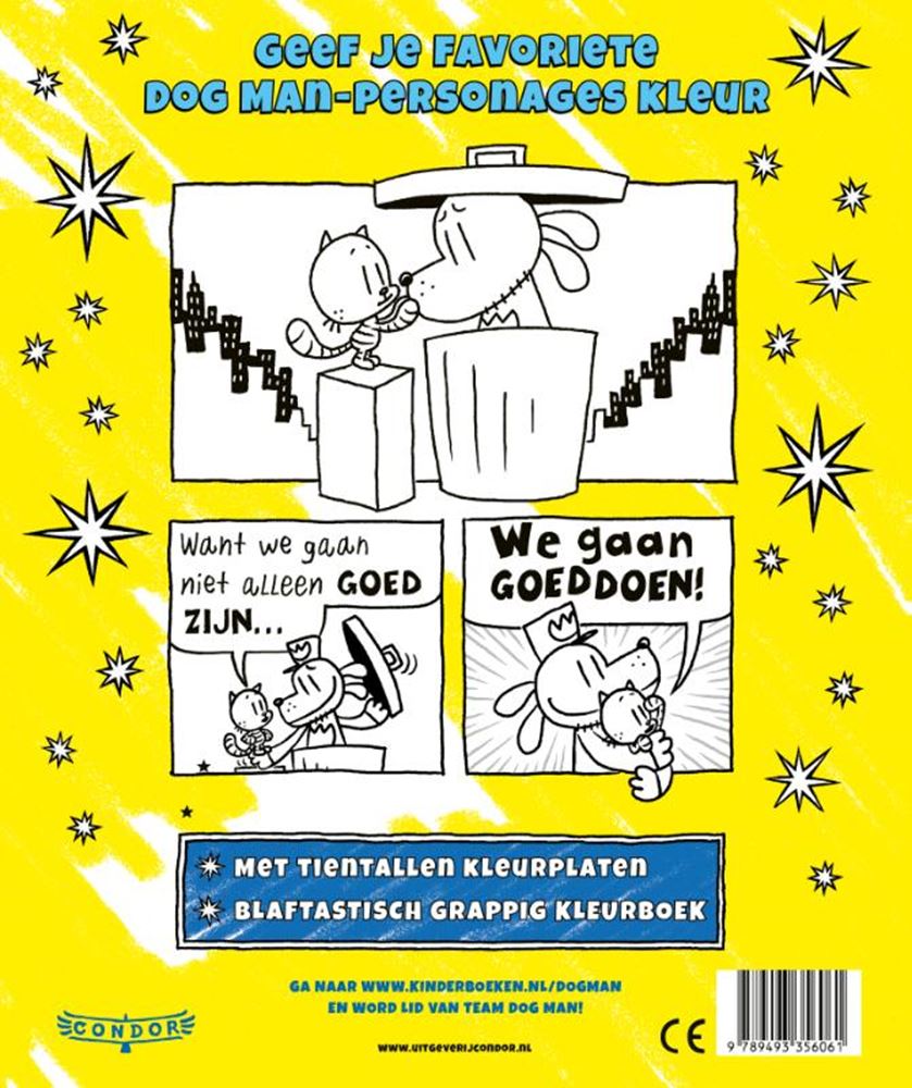 Libro da colorare di cane uomo degli editori WPG libro da colorare