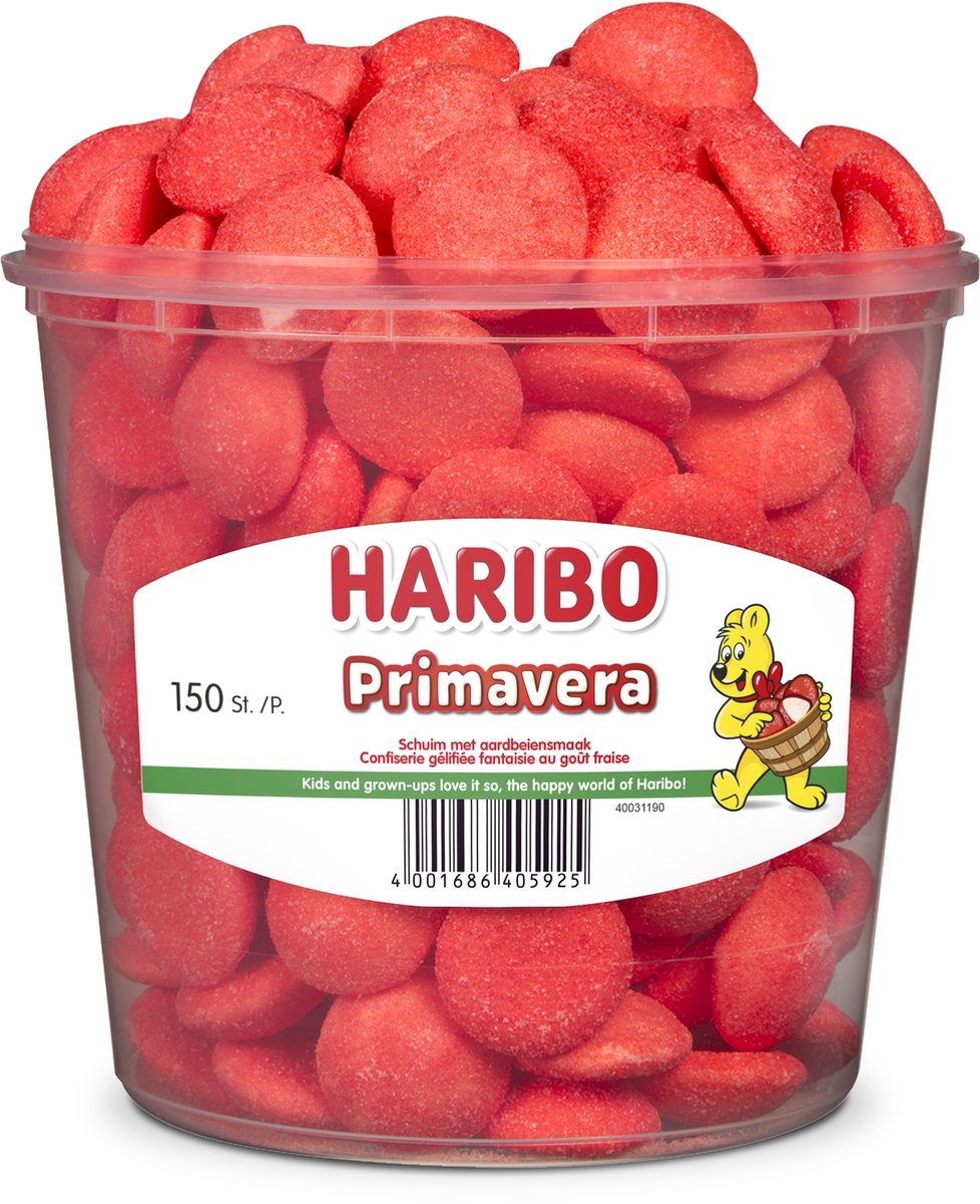 Haribo foam primavera fragole (150 pezzi)