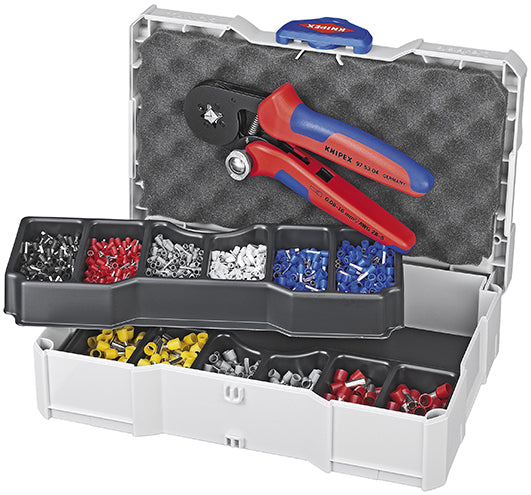 Gama de casquillos Imp Knipex | 1251 piezas 0,50-10,00 mm² | alicates krt | en sistema | 1 pieza - 97 90 09