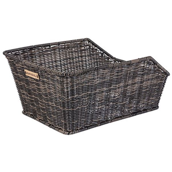 Basil cento rattan look wsl - cestino per biciclette - sul retro - incluso il sistema WSL basilico - Brown