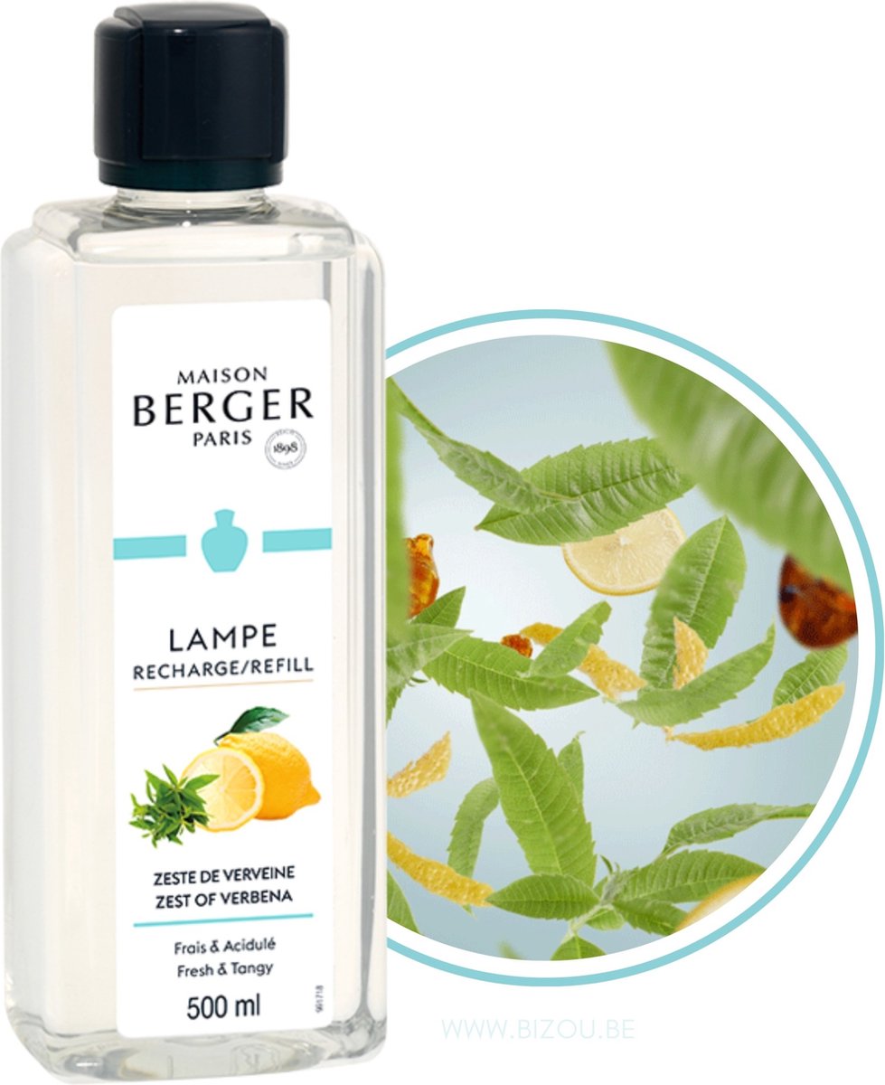 Lampe berger navulling - fraicheur - zeste de verveine