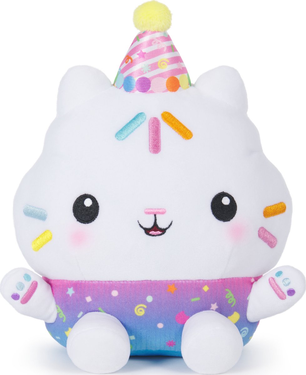 Casa de muñecas Gabby - cakey cat - peluche interactivo de 25 cm con sonidos