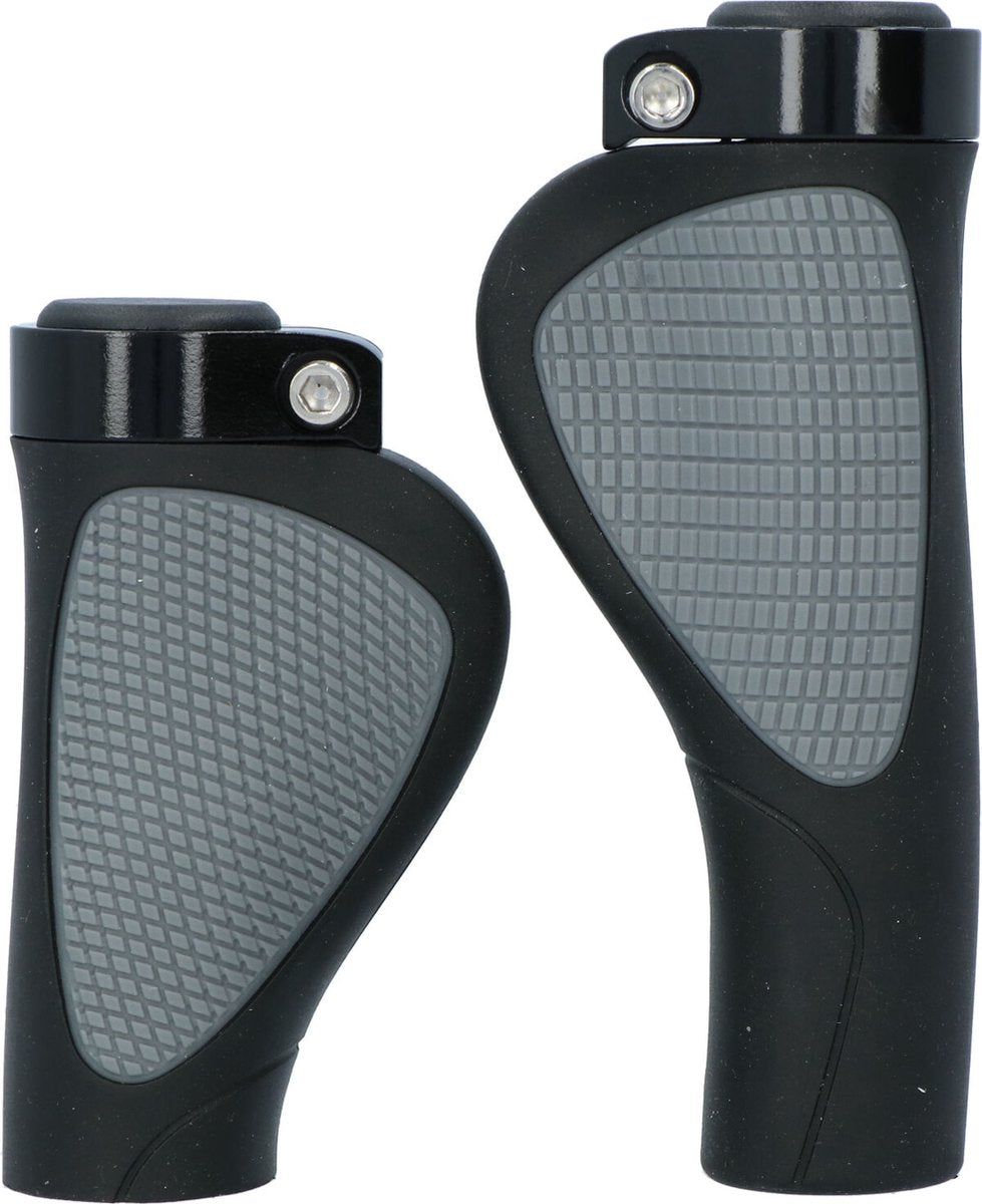 Mangos de bicicleta Dresco ergo city plus 136 95mm negro gris