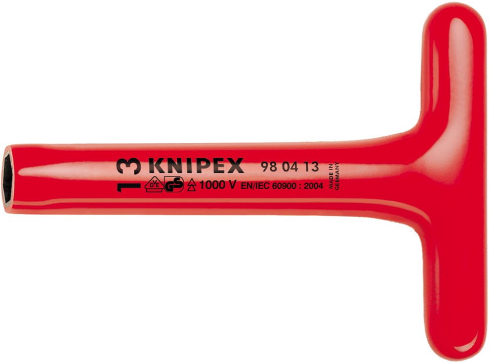 Llave de vaso Knipex mango en T 8 x 200 mm vde - 98 04 08 - 980408