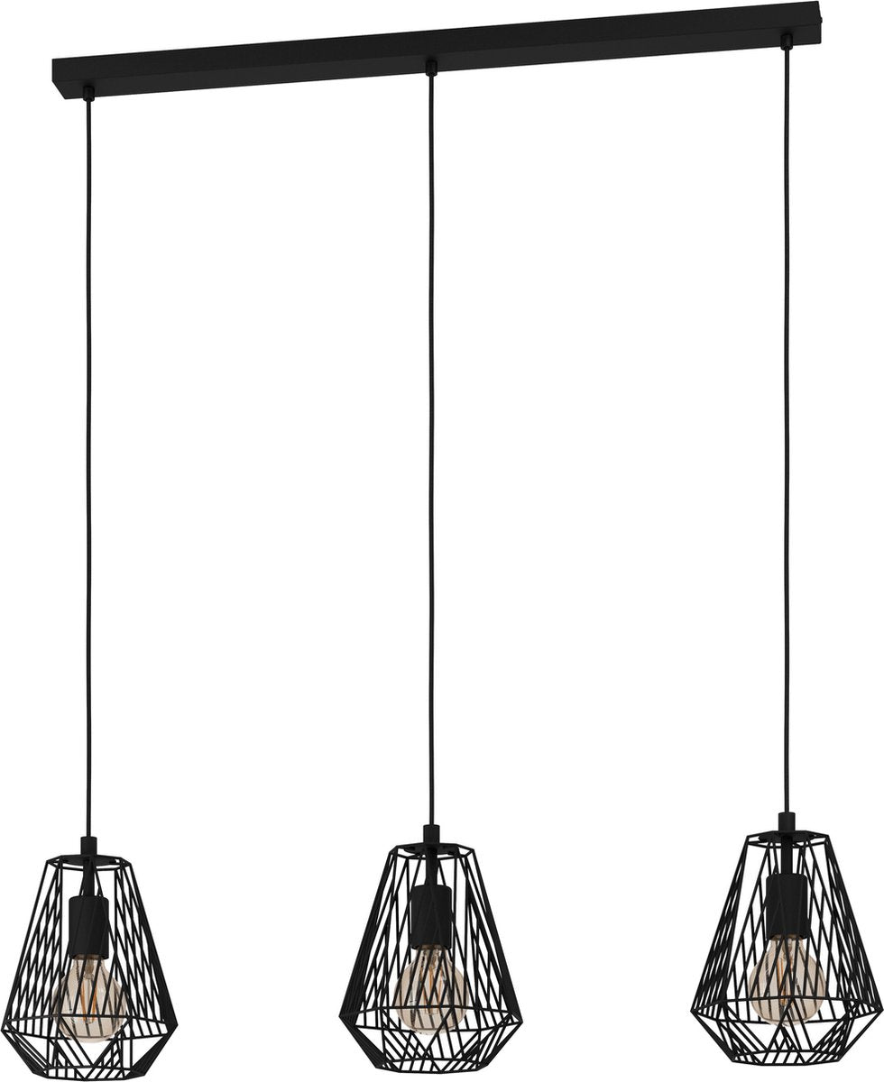 Eglo stype hanglamp - e27 - 96 cm - zwart