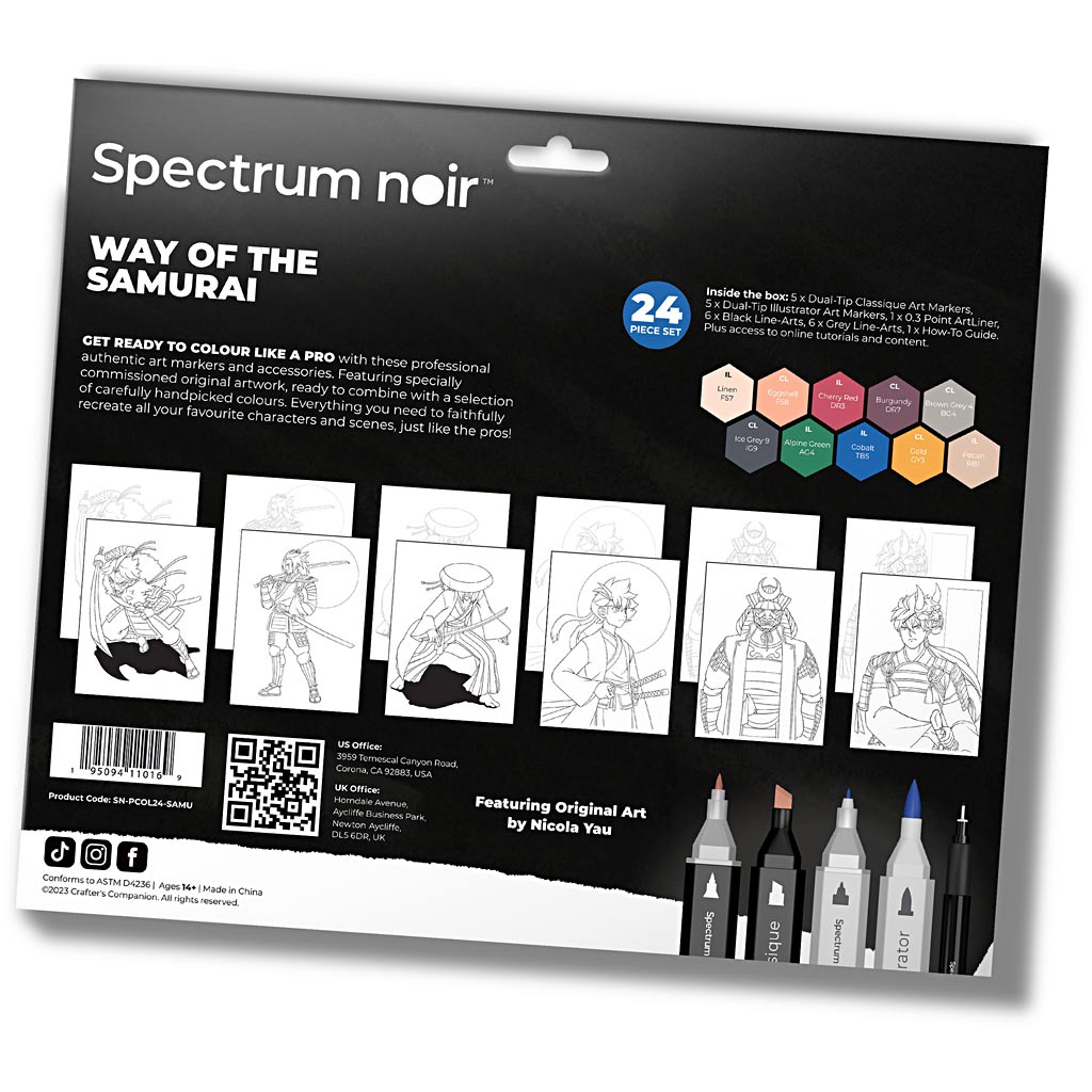 Creative Company Hobbyset Illustration, Way of the Samurai, vari colori, 1 scatola