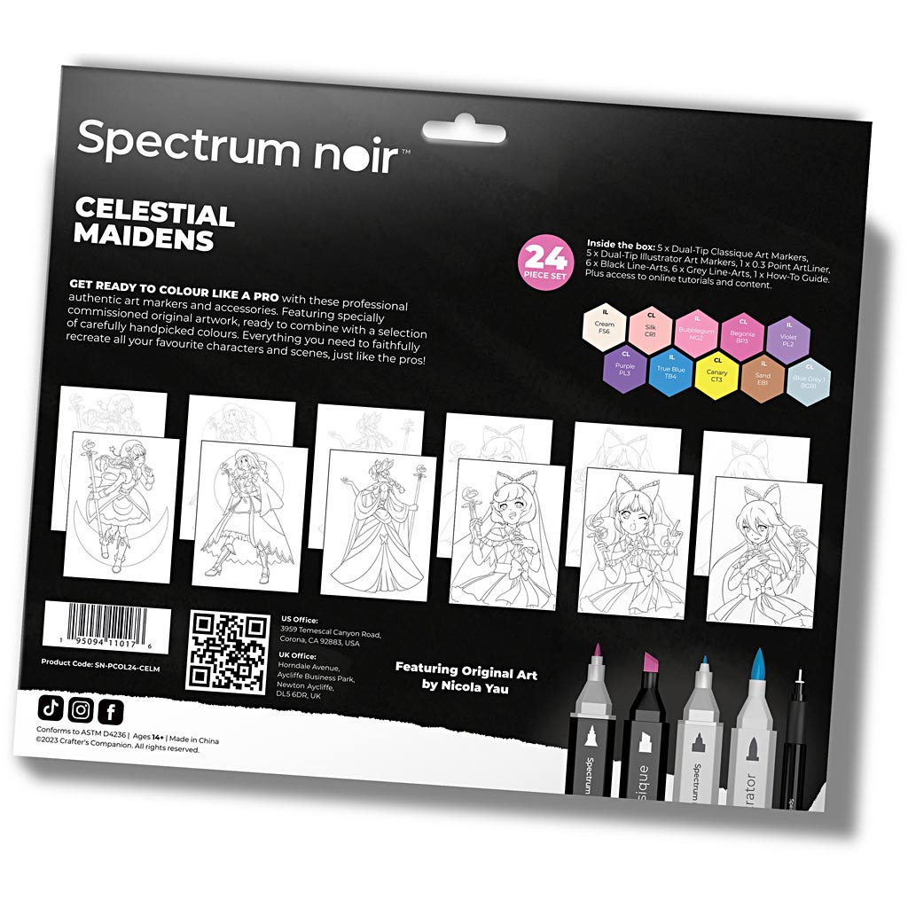 Creative Company Hobbyset Illustration, Celestial Maidens, vari colori, 1 scatola
