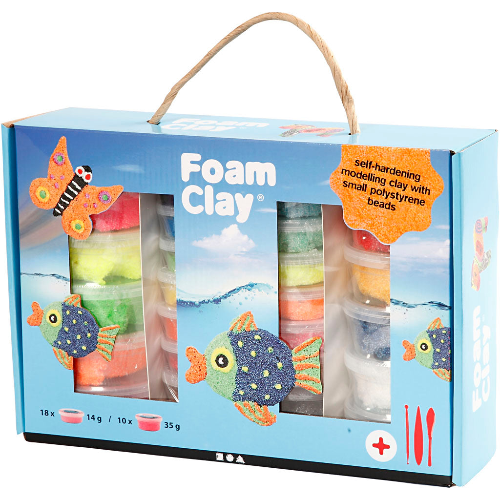 Foam clay ® gift box, various colours, 1 set