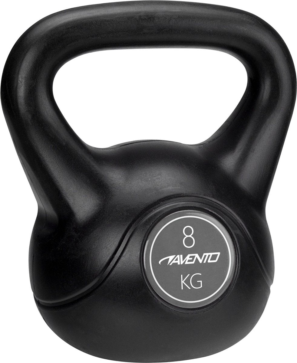 Kettlebell Avento - 8 kg - nero