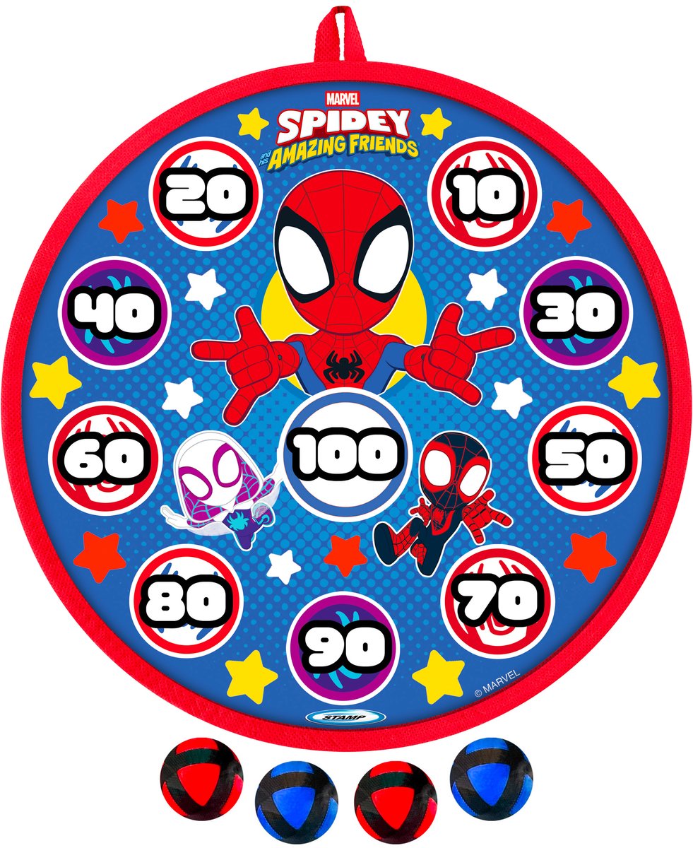 Gioco bersaglio freccette Disney 28 cm Spidey