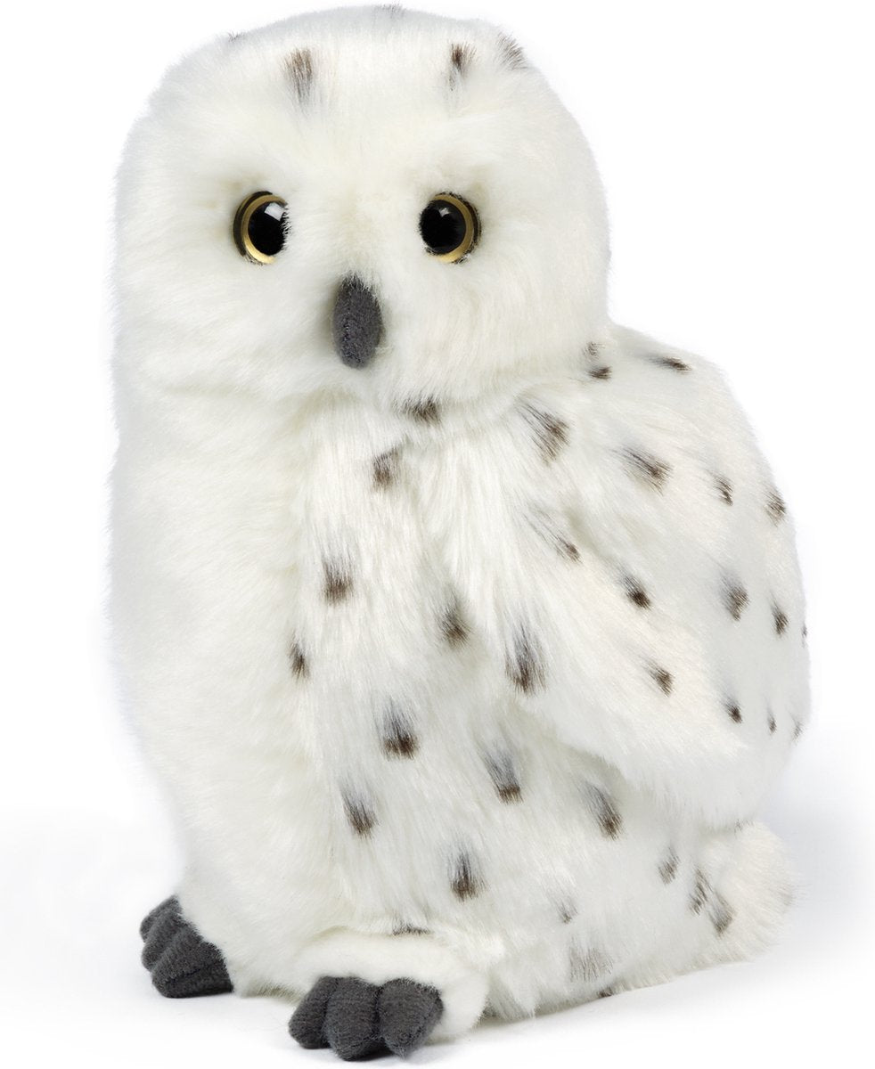 Living nature snowy owl cuddly toy