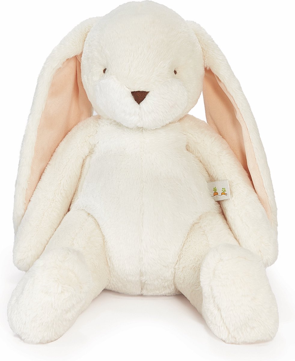 Bunnies by the bay nibble konijn - knuffeldier - geborduurde details - 46 cm - creme
