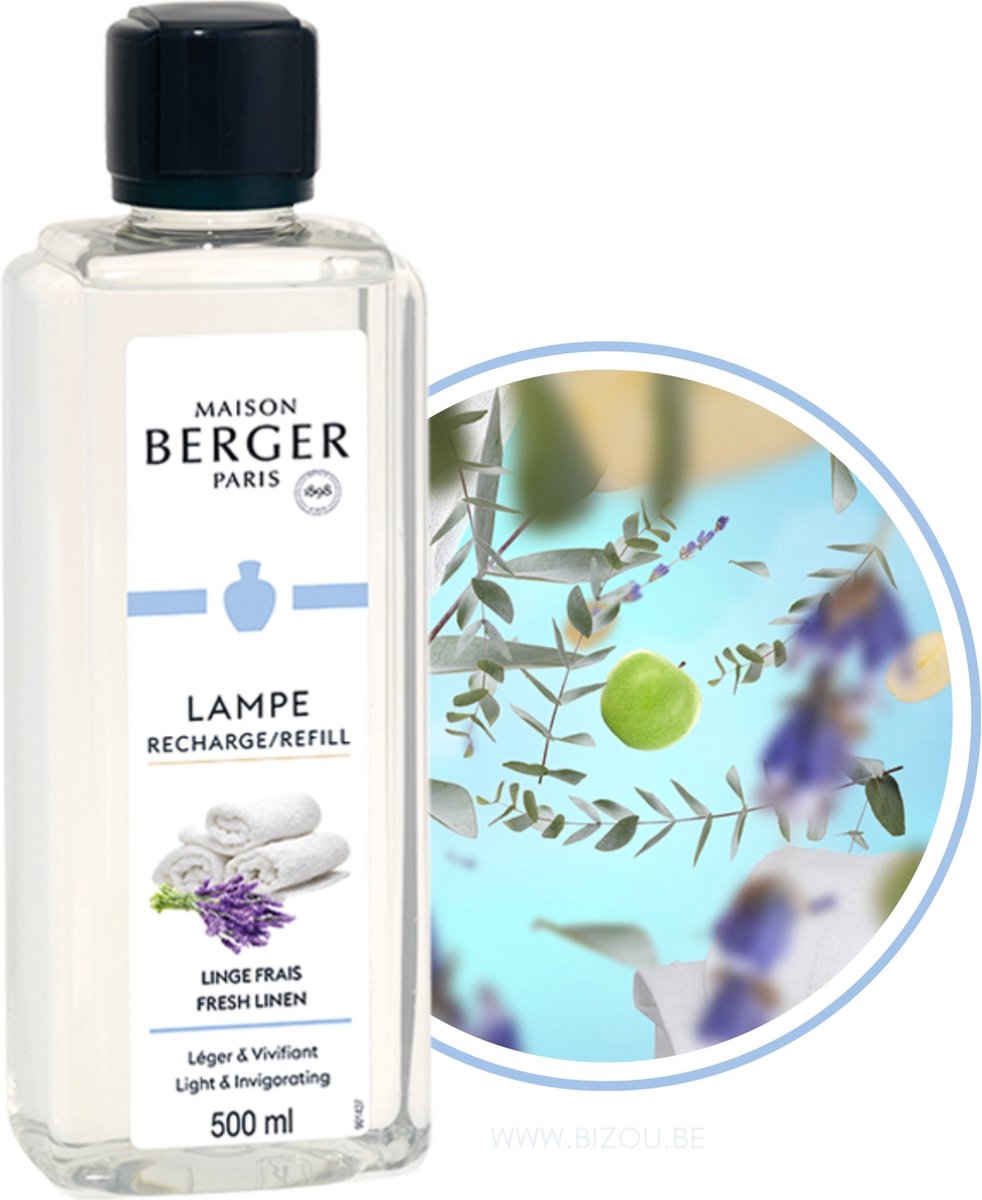 Lampe berger navulling - linge frais – fresh linen 500ml