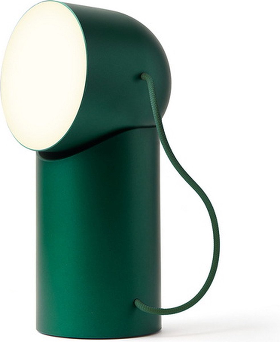 Lampada LED portatile Lexon design orbe - verde scuro