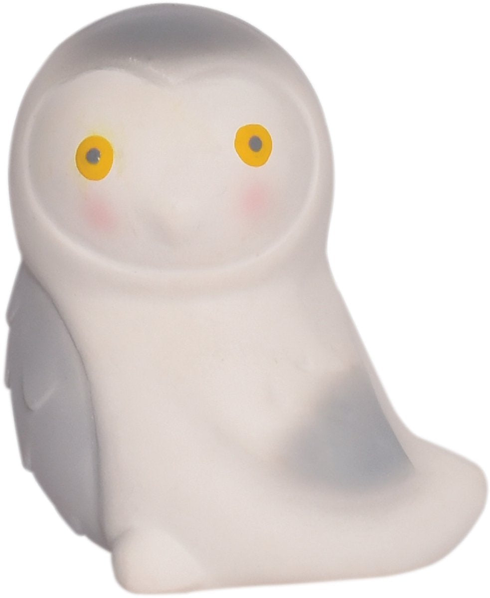 Tikiri il mio primo animale artico - gufo delle nevi - gomma naturale - con campanello - 0 anni