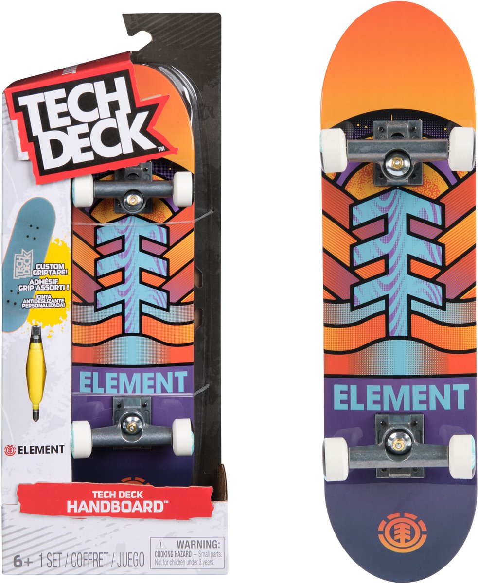 Tech deck, element handboard, mini patinetas auténticas (solo para uso manual)