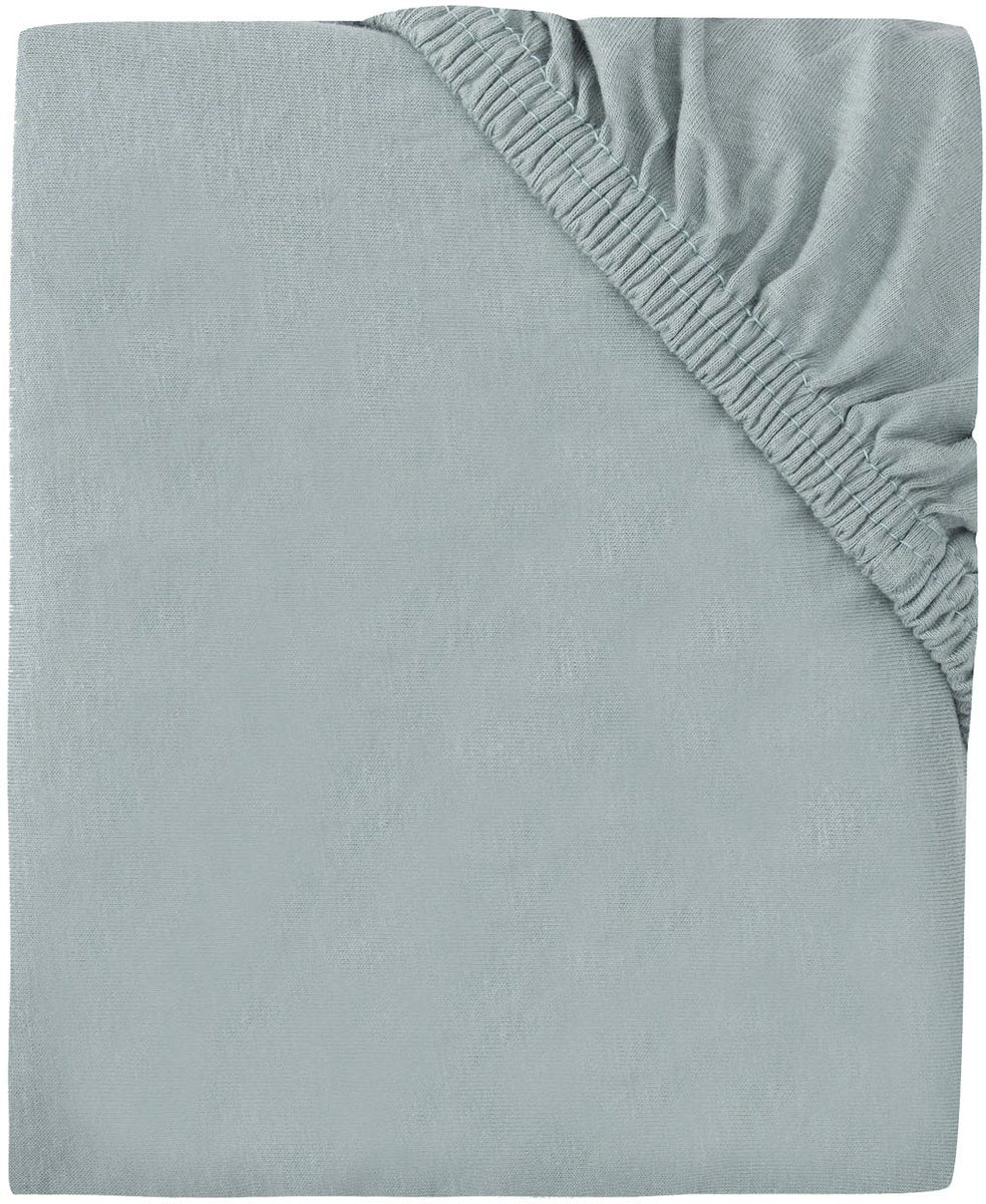 Lenzuolo con angoli Jollein - jersey - 40 50 x 80 90 cm - verde mare