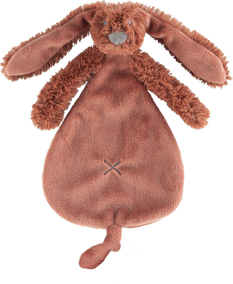 Feliz caballo conejo richie tela de abrazo - marrón óxido - regalo de bebé