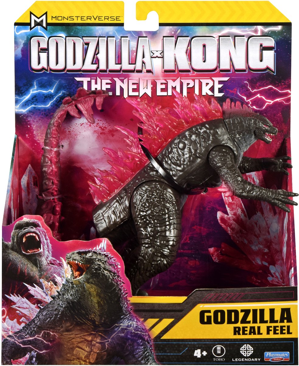Godzilla x Kong Playmates: The New Empire Action Figure Godzilla Real Feel action figure da 15 cm