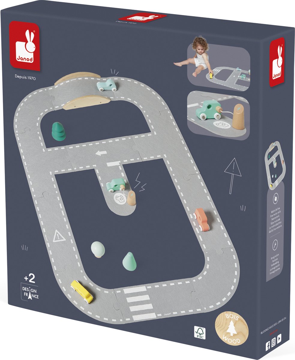 Janod - bolid - circuito de fieltro