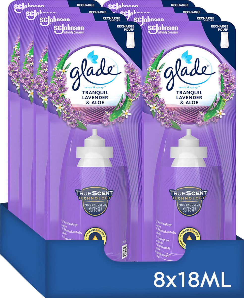 Glade sense spray recambio tranquil lavanda aloe