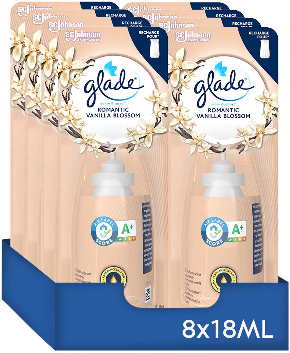 Glade sense spray recarga románticas flores de vainilla