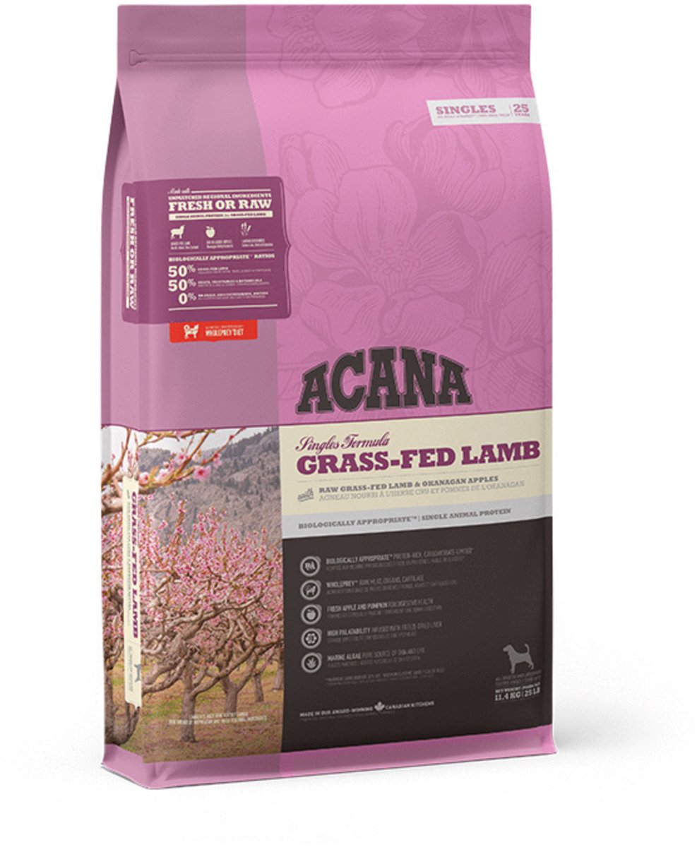 Acana Singles Cane di agnello nutrito con erba