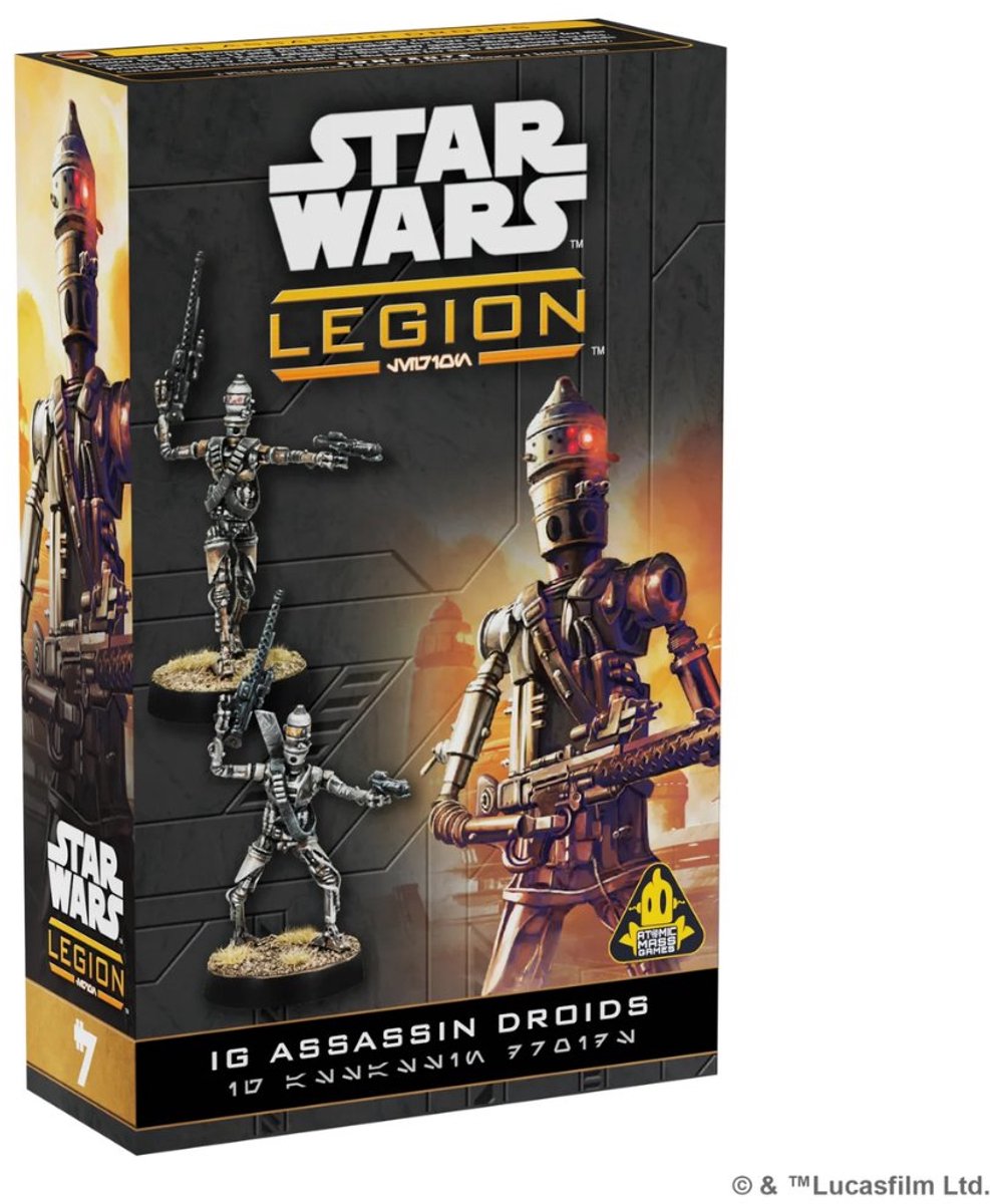 Juegos de masa atómica star wars legion ig-series asesinos droides – sin pintar requiere ensamblaje