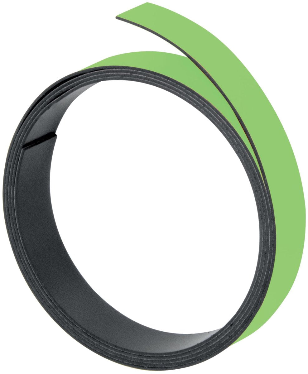 Cinta magnética Franken, 100 cm x 5 mm, grabable, cortable, verde claro, m801 19