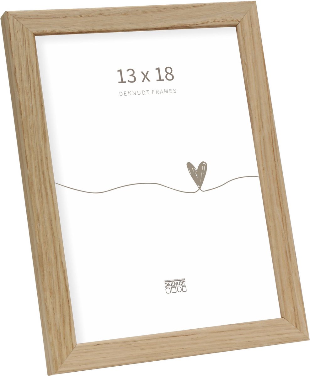 Deknudt frames fotolijst s47cj1 - naturel eik - voor foto 13x18 cm