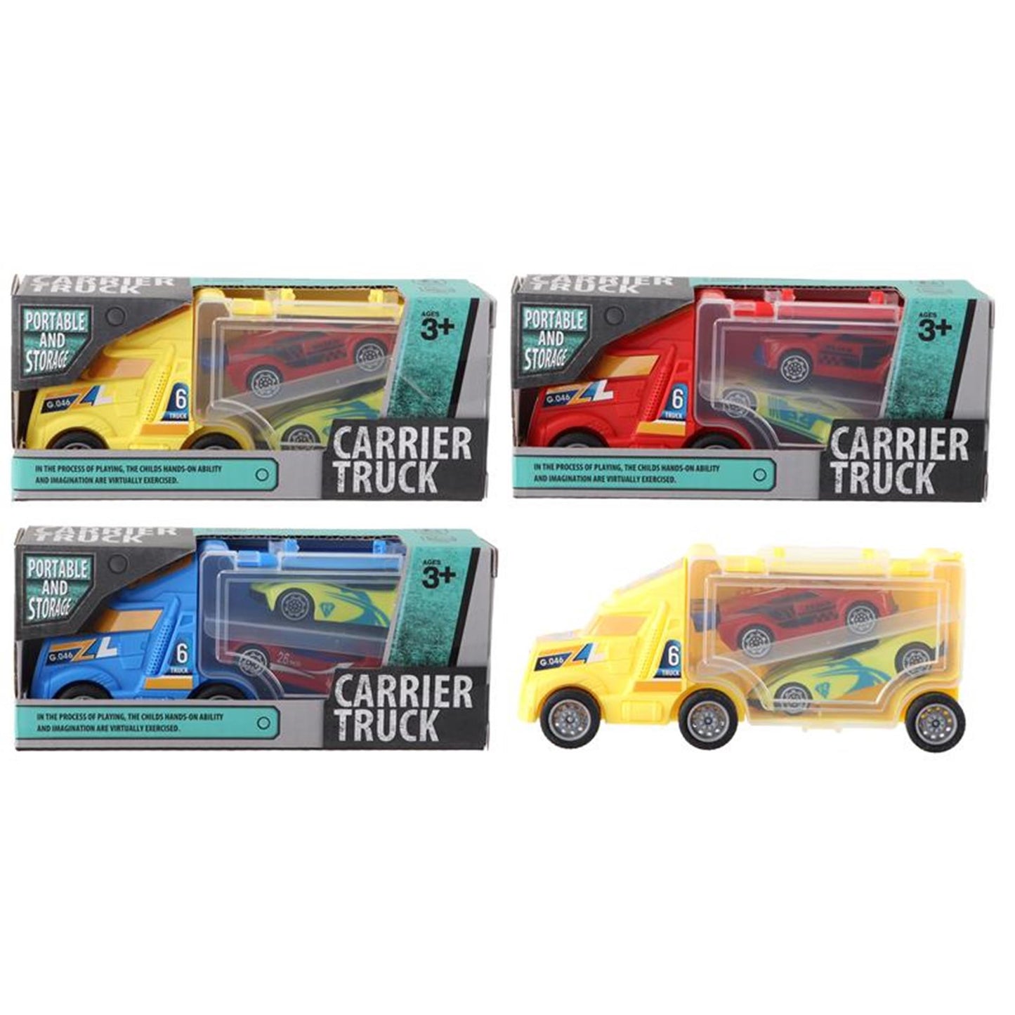 Camioneta 15cm con 2 coches
