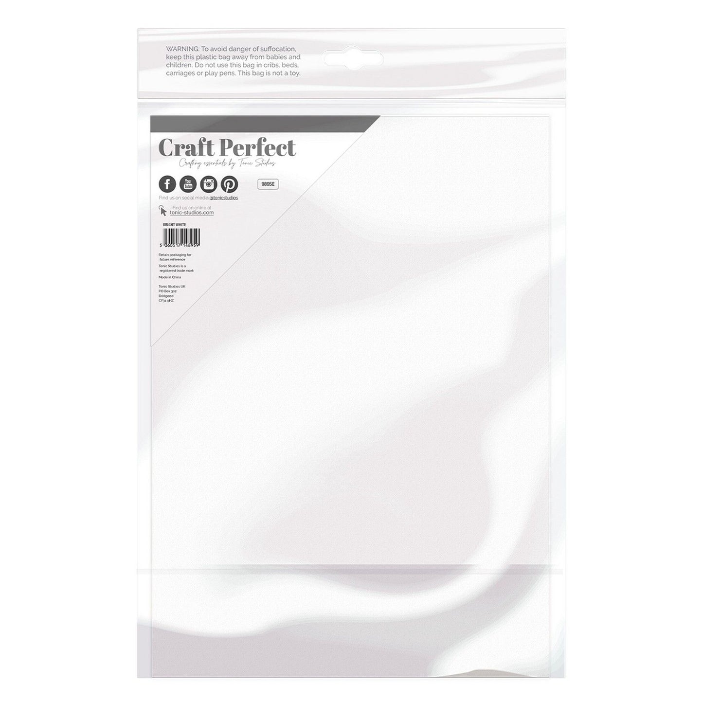 Craft Perfect di Tonic Studios Craft Perfect • cartoncino liscio A4 240g bianco 5pz