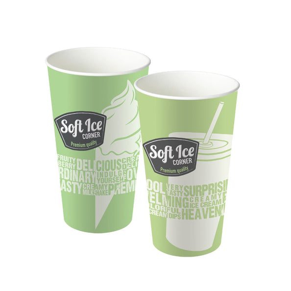 Angolo gelato soft angolo softice shake bicchiere di ghiaccio 500 cc
