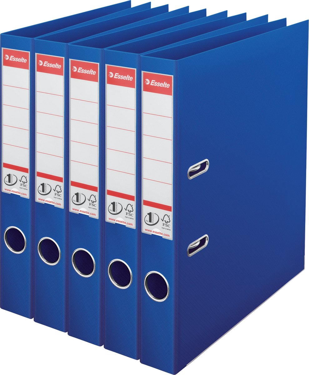 Raccoglitore Esselte nr.1 vivida - larghezza dorso 50 mm - confezione risparmio (5 pezzi) - blu