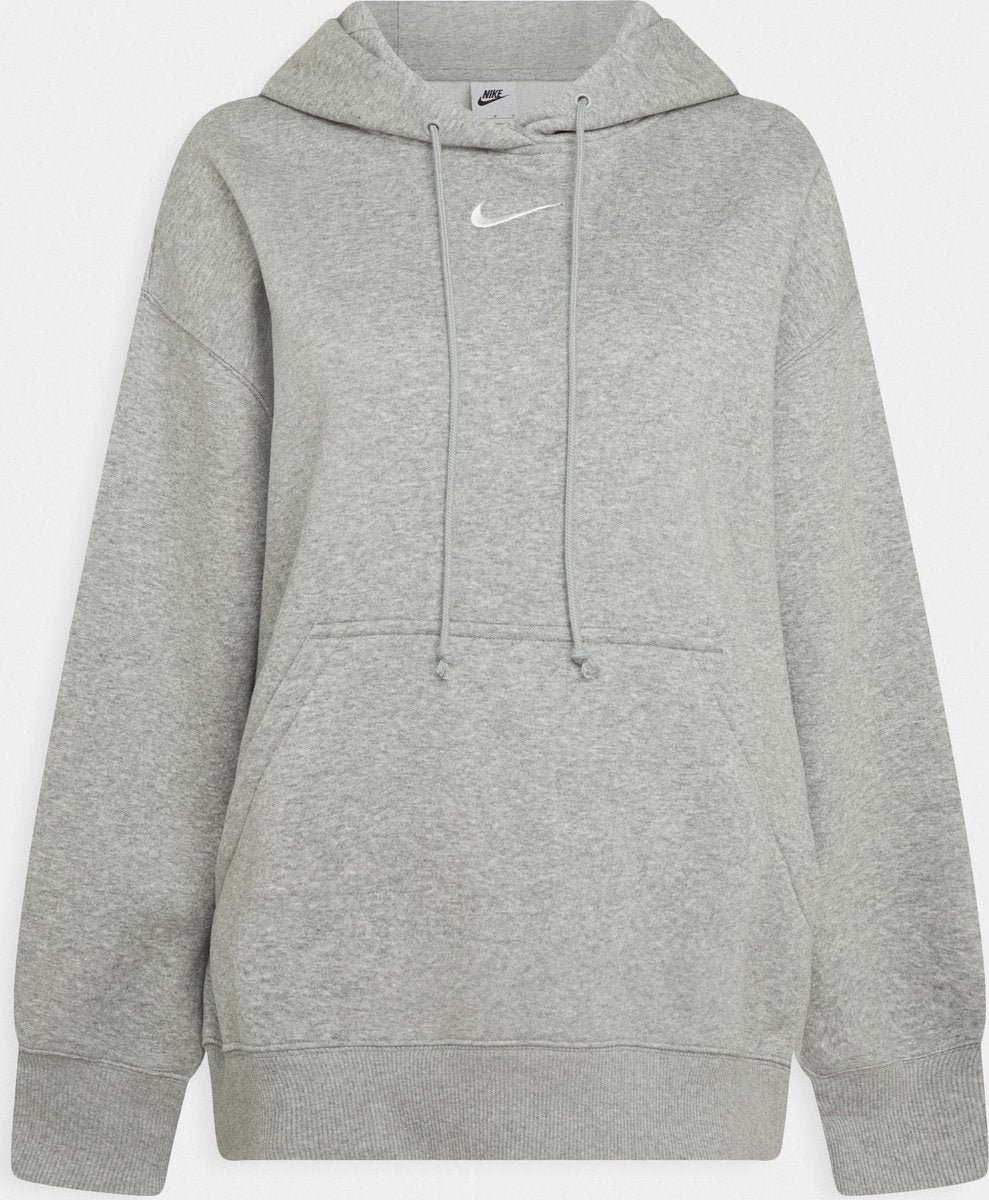 Nike w nsw phnx flc os po sudadera con capucha sudadera deportiva para mujer - gris - talla XL