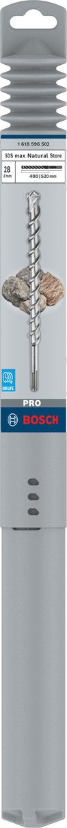Taladro para piedra natural bosch pro sds max-9, 28 x 400 x 520 mm
