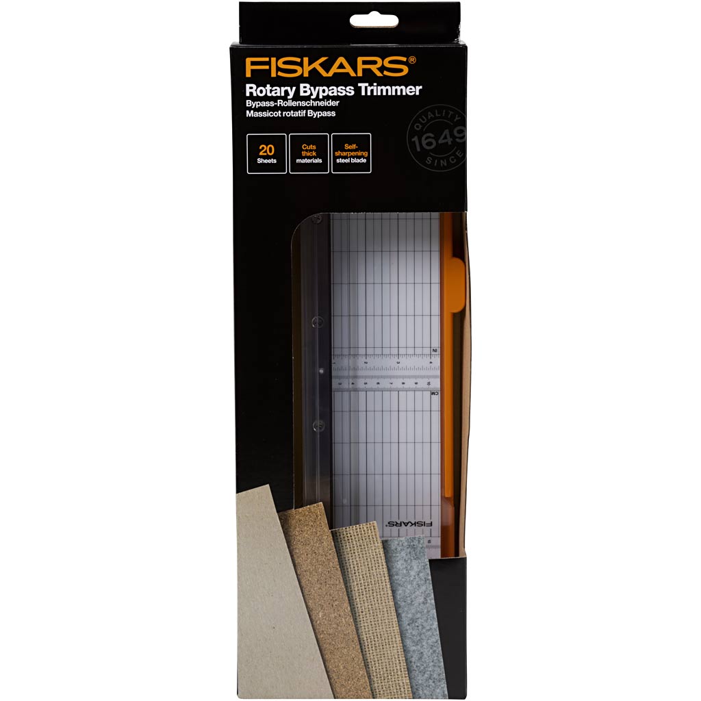 Fiskars cortadora de papel rotativa, l: 30 cm, 1 pieza