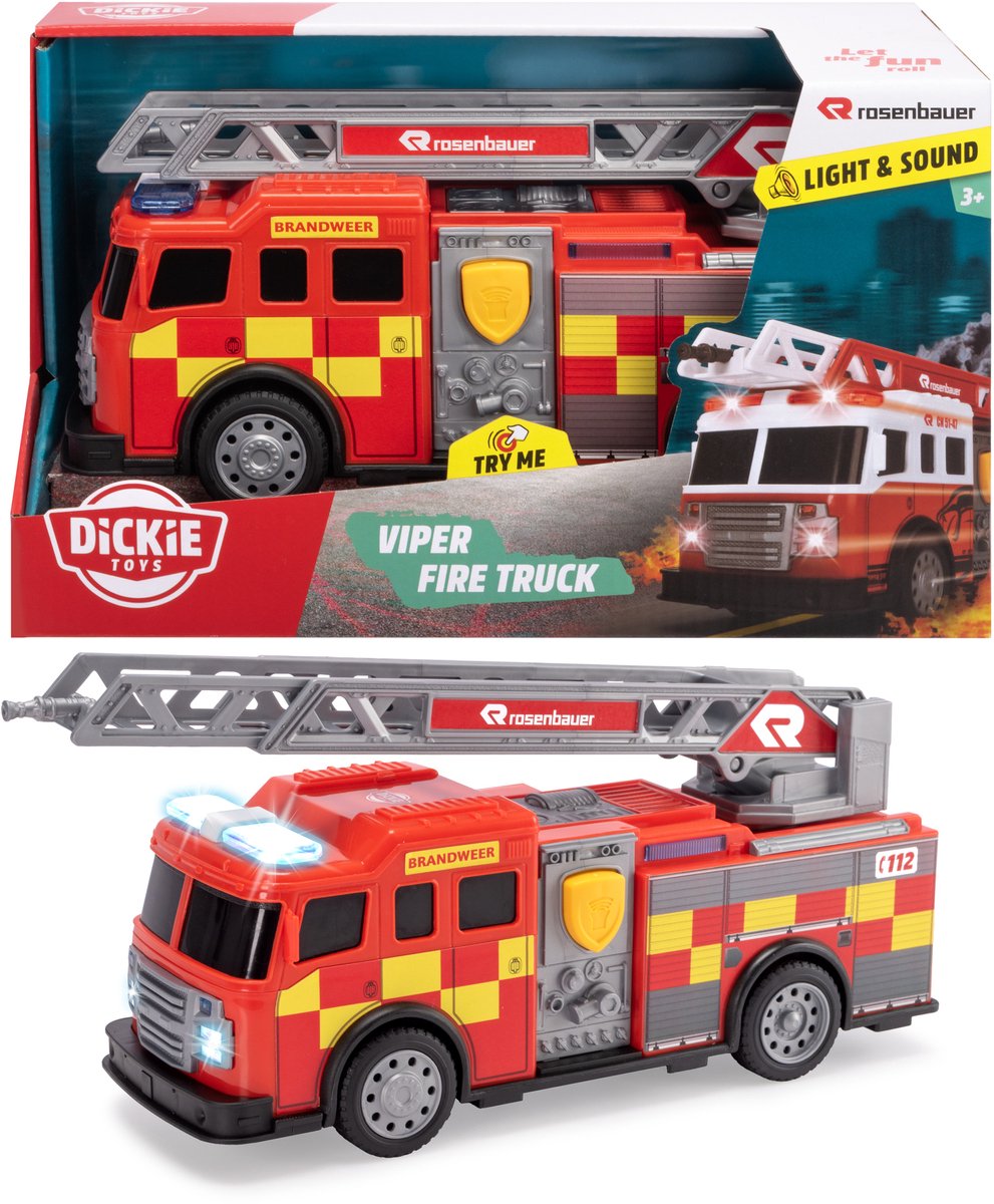 Dickie Toys - veicolo giocattolo - camion dei pompieri Viper