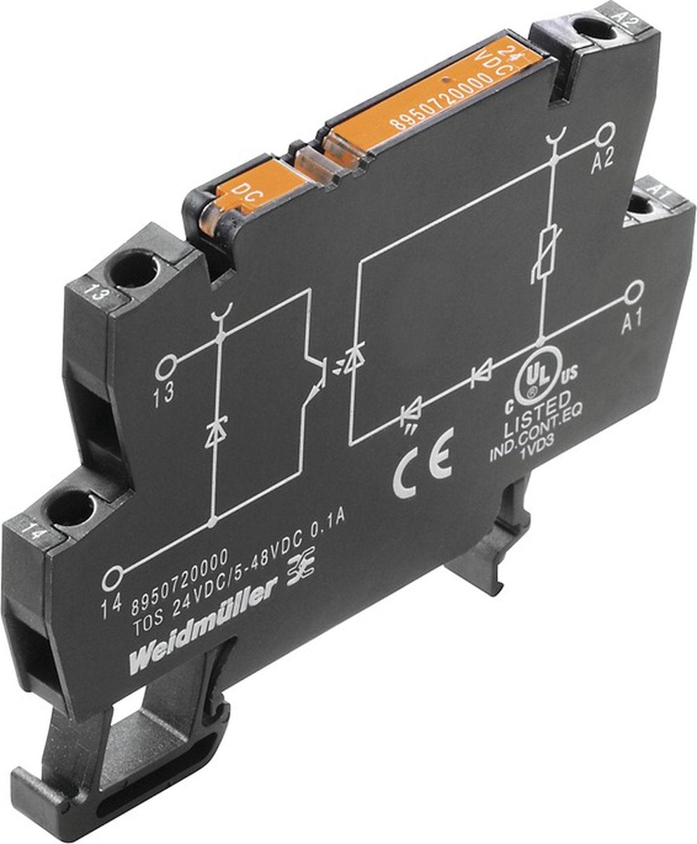 Weidmüller 8950920000 - black - -20 - 60 °c - 6.1 x 55 x 74.4 mm - 20.9 g