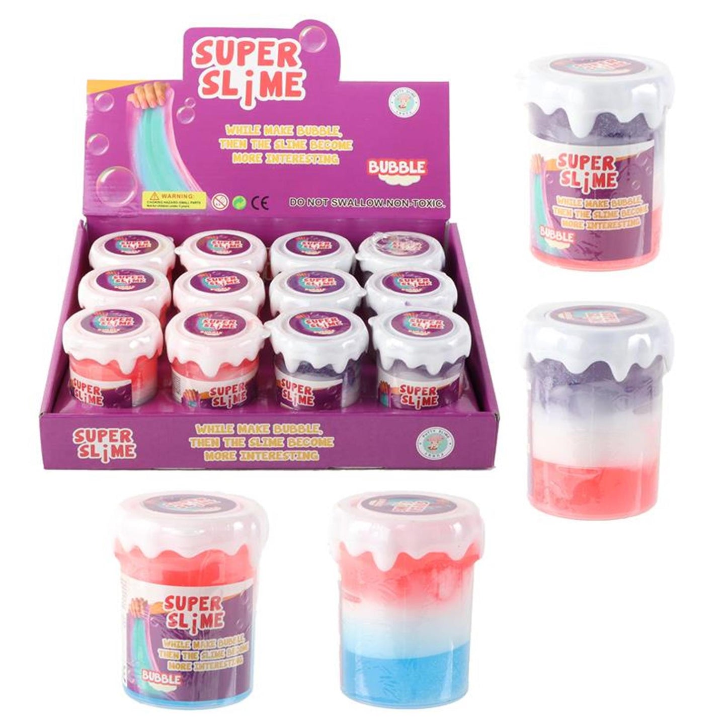 Slime masilla burbuja color mixto 150 gramos