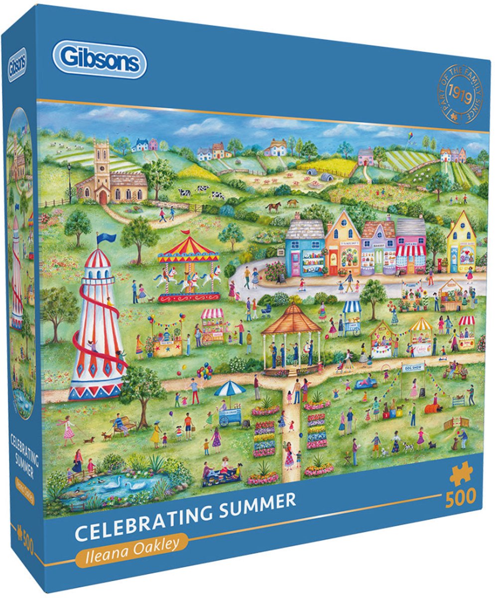 Gibsons - celebrating summer (by ileana oakley) - 500 pieces 48×34cm (w×h) - jigsaw puzzle for adults