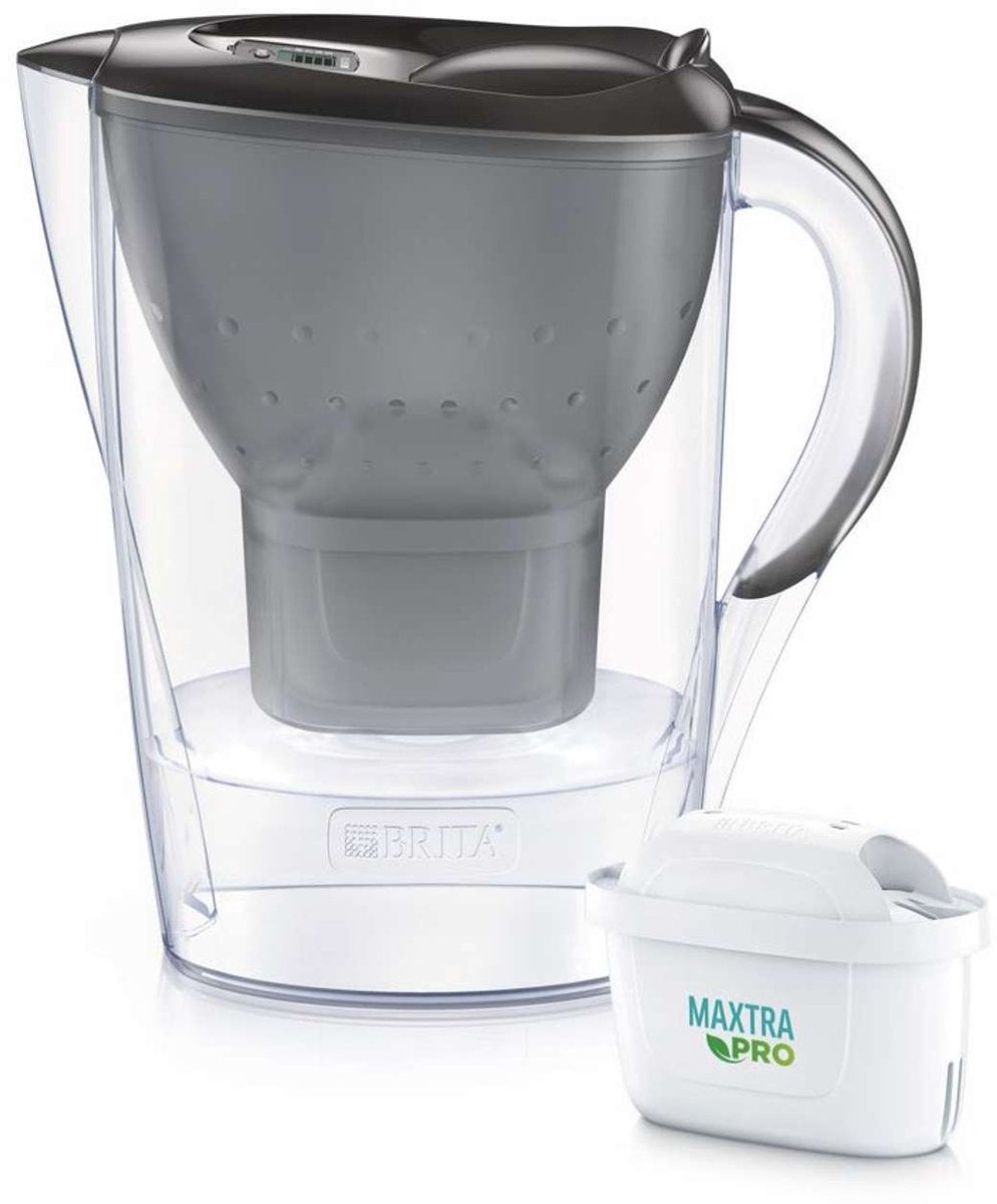 Brocche Brita - bollitore filtrante marella cool memo, capacità 2,4 l, filtro maxtra pro, grafite 1052794