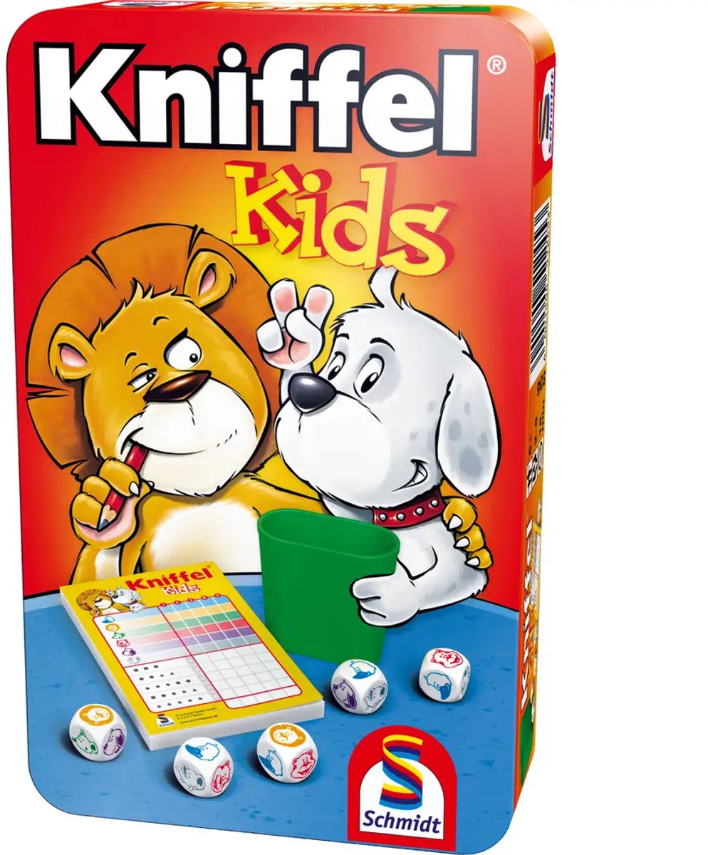 Schmidt ® - Kniffel® kids - gioco di dadi - gioco per bambini con animali - da 5 anni - 2-6 giocatori