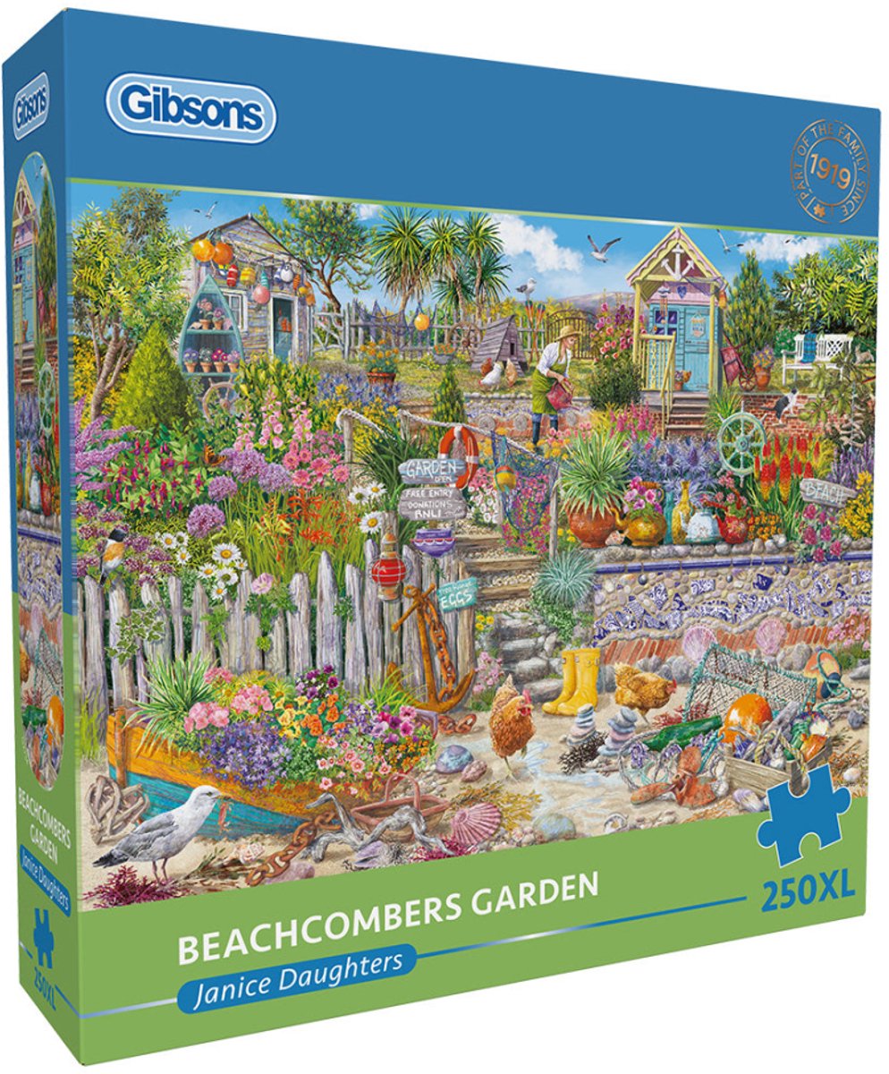 Gibsons puzzle beachcomber's garden 250xl - piezas extra grandes.
