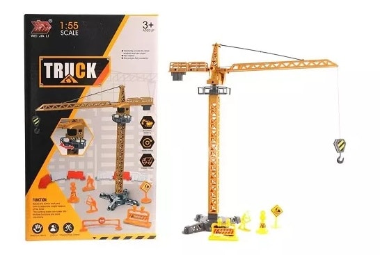 Jonotoys Truck Mini Tower Crane Escala 1 55 alrededor de 42 cm de altura