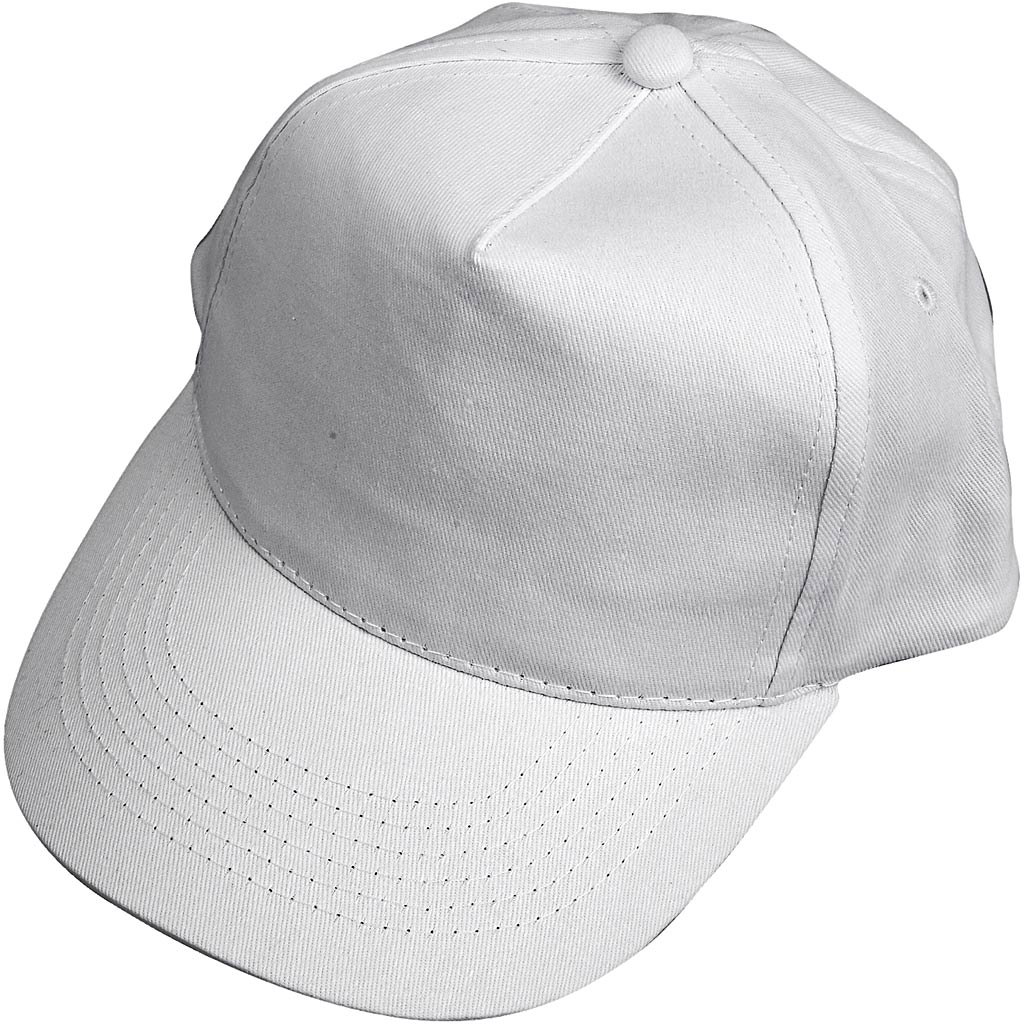 Gorra de empresa Creativ, tamaño 49,5-56 cm, blanco, 12 piezas 1 caja