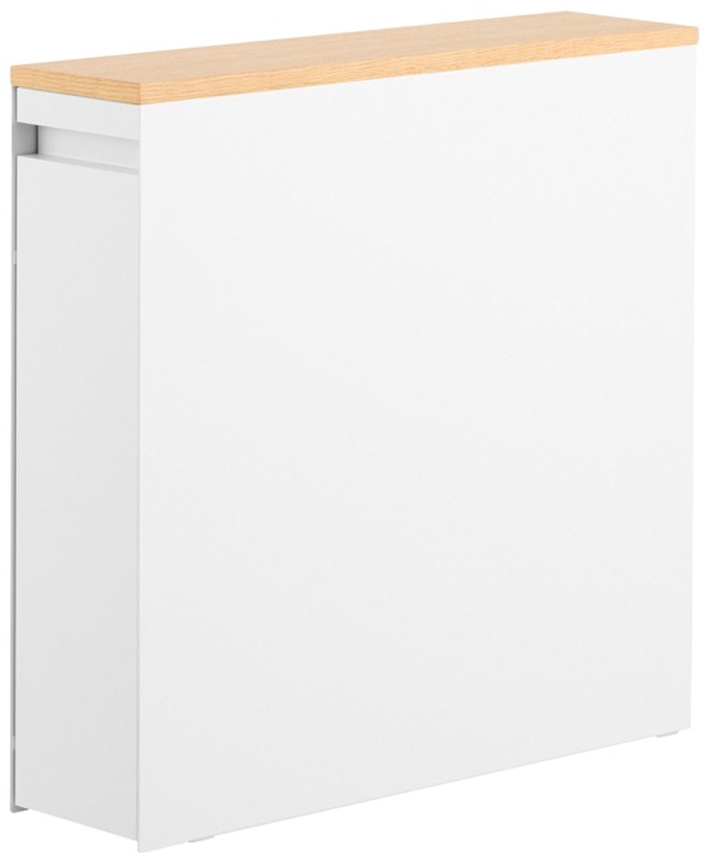Estante de almacenamiento para baño Yamazaki - torre - blanco