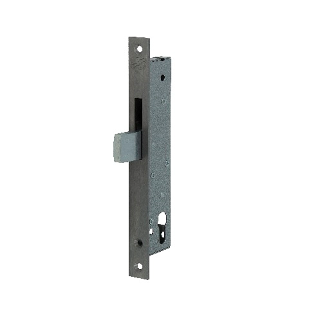 Cerradura de perno giratorio Nemef 9660 | dm45mm | placa frontal acero inoxidable 24x245mm rectangular | perno giratorio de acero galvanizado | dr 1+2+3+4 - 9966507000